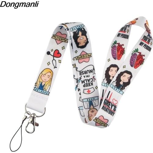 LT712 Medical Greys Anatomy Lanyard for Key Doctor nurse Neck Strap lanyards id badge holder Key Chain Key Holder Key Rings