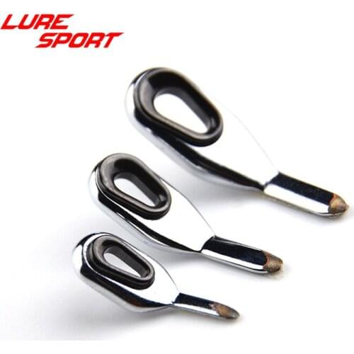 LureSport 3pcs DB sloped Frame Guide triangle Ring one leg guide Fishing Rod Building component Repair DIY Accessory