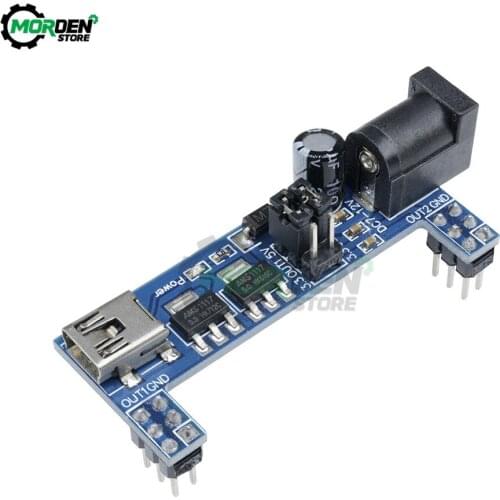DC 3.3V 5V MB102 Breadboard Power Supply Module For Arduino Solderless Mini USB Power Supply Compatible Bread board