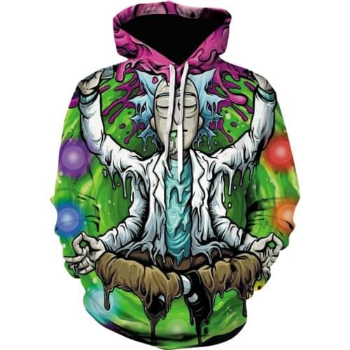 Fashion Autumn And Winter Mens 3d Printed Hooded Sweater Mens Street Casual Funny Hooded Tops Mens/womens Fashion Pullovers