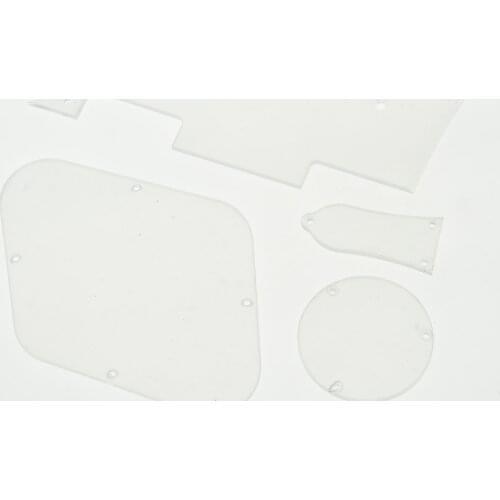 LP Pickguard Cavity Covers Turss Rod Cover Set for Epiphone Les Paul Transparent