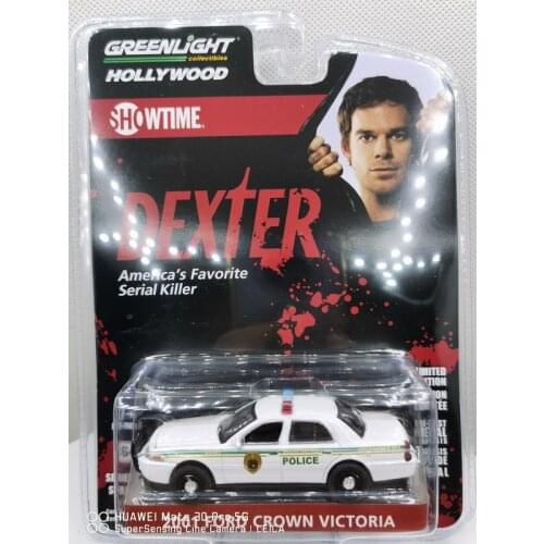 NEW GREENLIGHT 1:64 2001 Ford Crown Victoria Police car Dexter Collection Metal Diecast Model Car Toys Gifts