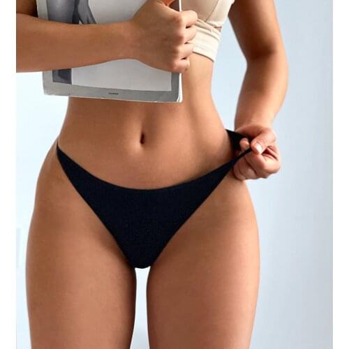 Women Sexy Low-Rise Briefs Cotton Panties Underwear Sports Fitness Underpants Female Breathable Girls Lingerie