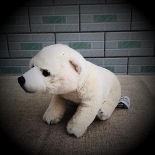 Plush Polar Bear Sweet Cute Lovely Stuffed Baby Kids Toys for Girls Birthday Christmas Gift Cute Girl 26cm Baby Doll