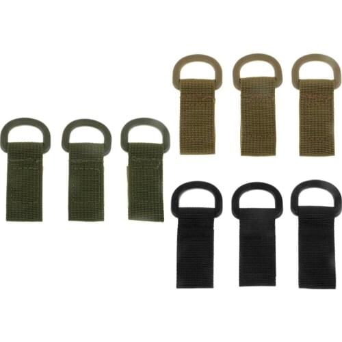 3pcs Durable Nylon Molle Webbing Belt Buckle Adapter Hanging Outdoor Camping Hiking Tool for MOLLE Systems Backpack