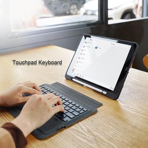 Luxury Touchpad Bluetooth Wireless Detachable Touchpad Keyboard Generation Case For iPad Air 2 /Pro 9.7 / 2017/2018 9.7 Keyboard