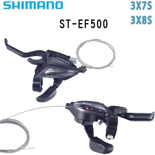 Shimano ST EF500 3*7 / 8speed shift lever & brake lever bicycle accessories 21 / 24 speed MTB mountain bike gearshift