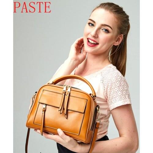 Nice Box Bags Luxury Brand Women Lay Bag 2017 Italian cowhide Handbags Purse Leather Lady Hand Collection Bag US $44.55 / pie