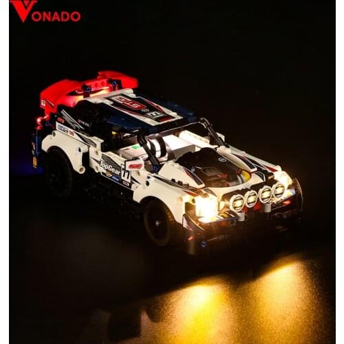 LED Light Kit Compatible For 42109 Technic Top Gear Rallyed Car Building Blocks For Light Up Your Blocks Toy Only Light