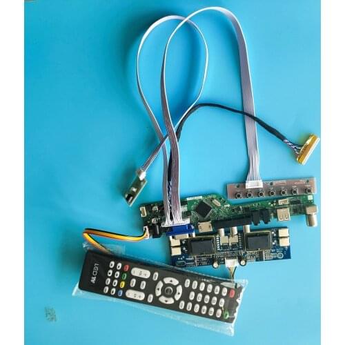 For LM230WF1-TLA1 kit LCD 1920X1080 23" Interface USB 4 lamps 30pin Digital Signal AV TV card Controller Board Resolution