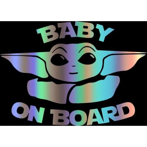 Die-Cut Vinyl Decal Baby-on-Board Car Sticker Waterproof Decals on Car Body Bumper Rear Window Window Windshield Accessories