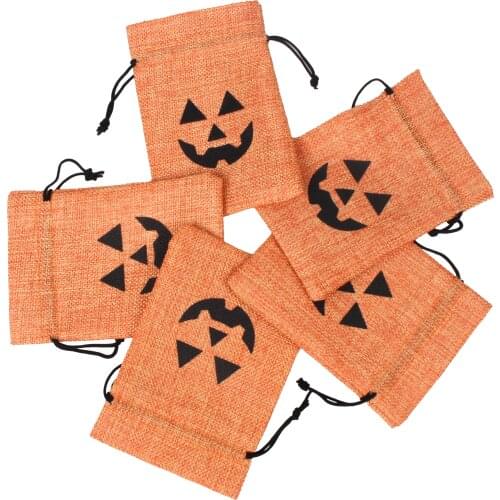 Jewellry Packing Pouches Chirstmas Party Decor Bags Candy Sachet 10Pcs/Lot Halloween Gift Bag Jute Burlap Can Customized Logo