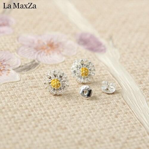 Flower Crystals Stud Earring for Women Daisy Charm Zircon Fashion Jewelry Earrings Jewelry Accessories Earring Female Gift
