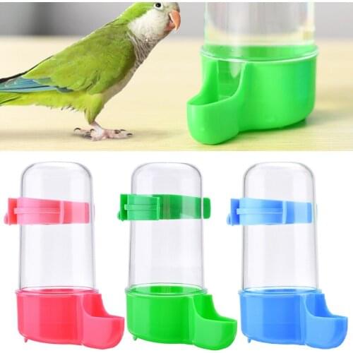 1pc Bird Feeder Food Water Feeding For Birds Supplies Automatic Drinker Pet Parrot Cage Dispenser 4.5*12cm