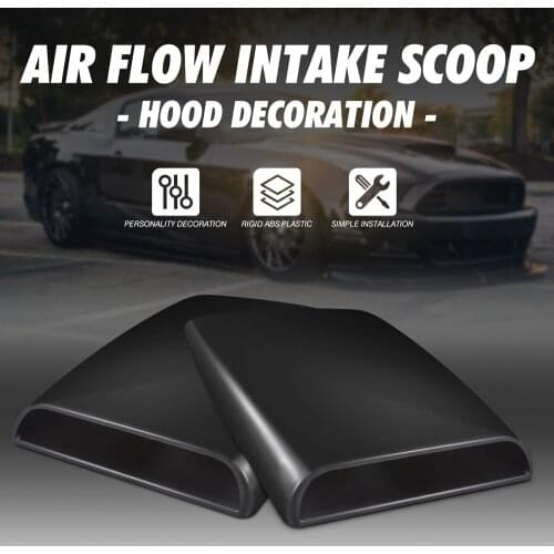 1x Universal Car Bonnet Hood Scoop Air Flow Intake Vent Cover Auto Air Flow Vent Cover Accessories 28*25*3.3cm Vent Bonnet Cover