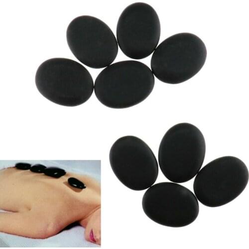 10 PCS Massage Spa Hot Stone Toe Spa Kit Basalt Rock Therapy Asst Relaxing Body