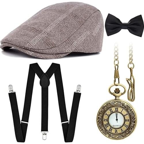 The 1920s vintage Great Gatsby party retro set and newspaper boy retro set