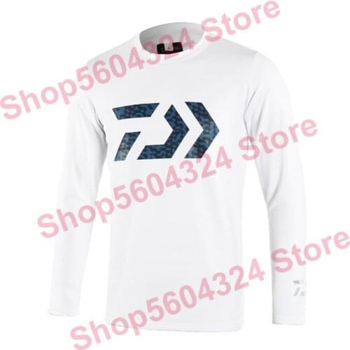 2021 DAIWA Fishing Clothing Cool Sportswear Mosquito Proof Long Sleeve Autumn Fishing Shirt Quick Dry Sunscreen Fishing Jersey