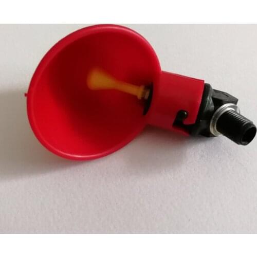 50 pcs poultry Screw cup chicken bird quial nipple drinker waterer cage