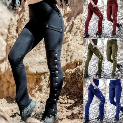 Medieval Renaissance Summer Women Gothic Steampunk Trouser Pants Cosplay Costume