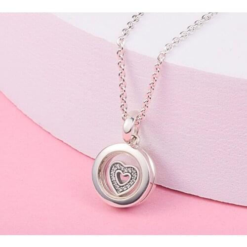 Fits Pandora Bracelet Argent 925 Sterling Silver Floating Locket Charms Clear CZ Beads Original Jewelry Making Berloques