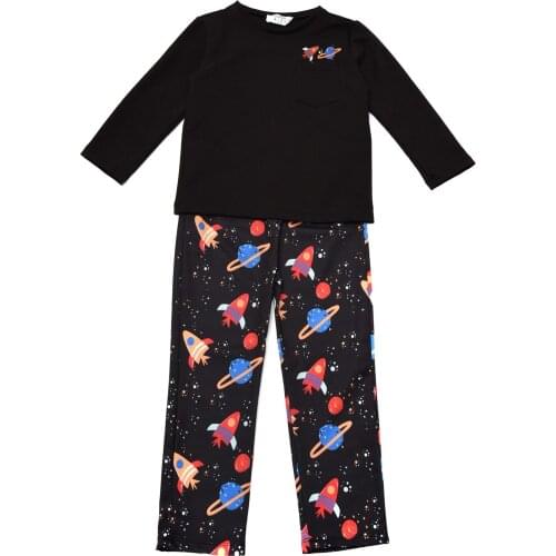 Trendyol Printed Female Child Knitted Pajama set TKDAW22PT0355