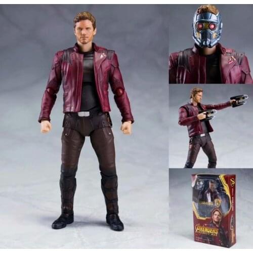 15cm Marvel Avengers 3 Infinity War Guardians of The Galaxy SHFStar-Lord Peter Jason Quill Action Figure Doll Toys for Youth