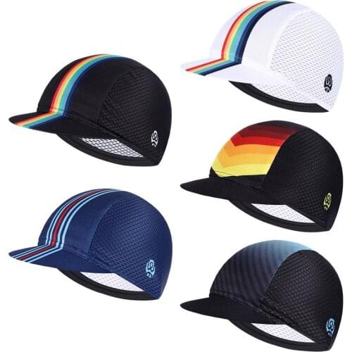 Summer Cycling Caps Classic Bike Wear Hats Bicycle Breathable Cool Cap Polyester Spandex Helmet Lining For Cycling Running Fish