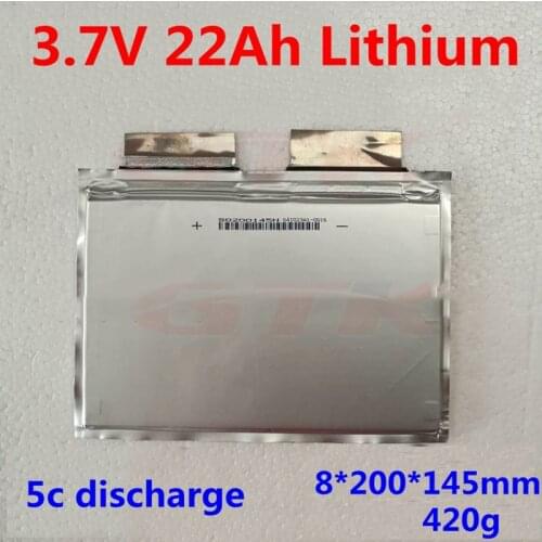 Lithium lipo cells 3.7V 22Ah 20ah lipo lithium battery 5c discharge for 12V 24v 48V ebike electric three-wheeler motorcycle bat