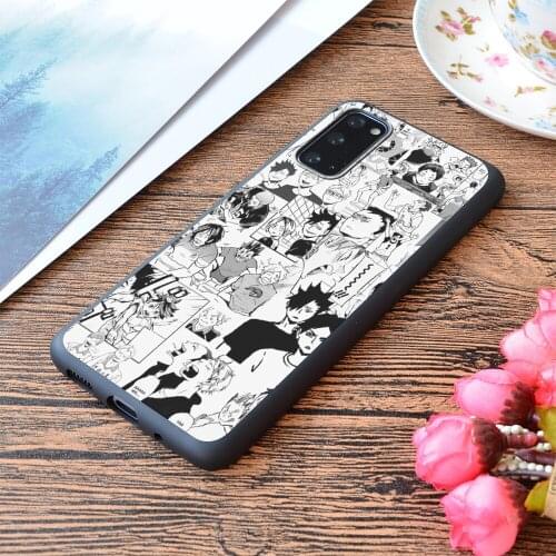 For Samsung Galaxy Haikyuu Manga Collage Print Soft Matt Phone Case