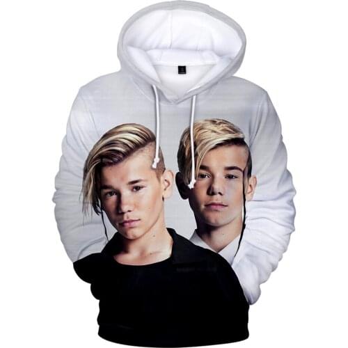 New hot Marcus & Martinus autumn 3D hooded shirt men and women sunshine boy Marcus & Martinus printing men 3D hooded sweatshirt