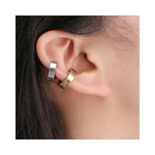 New fashion Mens and womens titanium steel non-pierced ear clipsFor Women Men Accessories jewelry wholesale