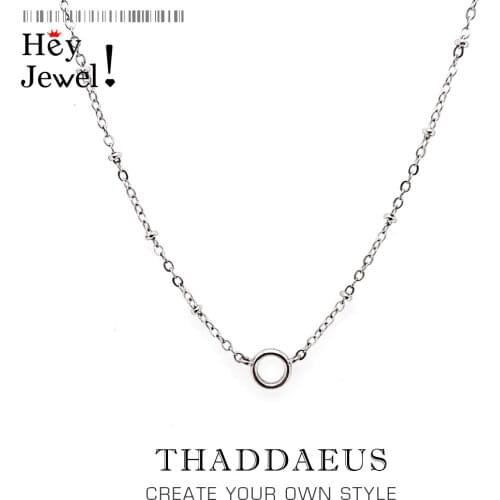 Charm Necklace Filigree Chain,2019 Winter Fashion Charm Carrier Jewelry Europe 925 Sterling Silver Bijoux Gift For Women