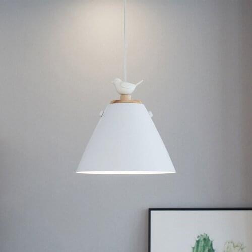 Nordic Pendant Light Restaurant Hanging Bird Led Lighting Dining Bar Table Fixture Bedroom Bedside Staircase Study Decor Lamp