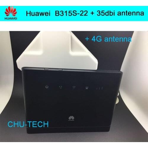 Unlocked Huawei B315 B315s-22 with 35dbi antenna 4G FDD 800/900/1800/2100/2600Mhz TDD 2600Mhz Router