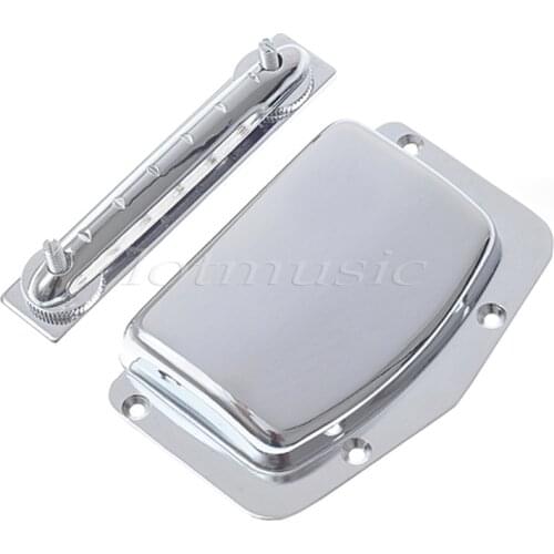 Adjustable Fixed Guitar Bridge Tailpiece Cover Gold Chrome Black 6 String Electric Guitar Parts Accessories