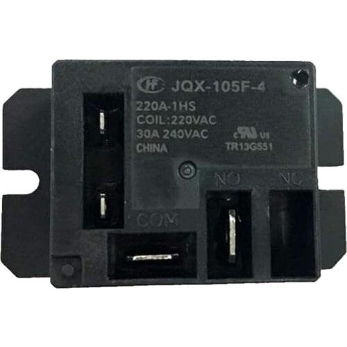 2Pcs JQX-105F-4 220A-1HS Miniture High Power Relay air condition relay 220VAC Coil 30A Load 4pin
