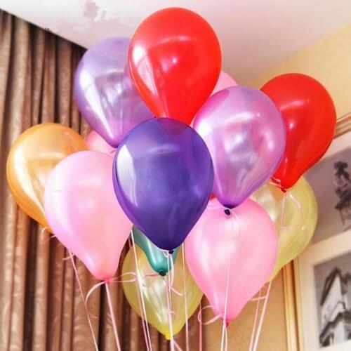 25/50/100pcs 10inch 1.2g Pearl Latex Balloons Happy Birthday Party Wedding Christmas Decorations Balloon Kids Air Balls Globos