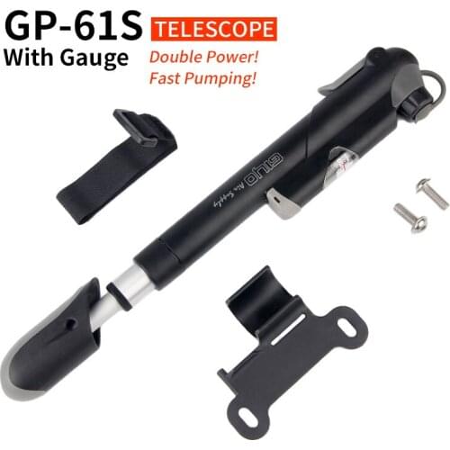 GIYO GP-41 61S Bicycle Pump Barometer 100PSI MTB Highway Bike High Pressure Mini Air Circulation Pump Presta Schrader Bike Parts