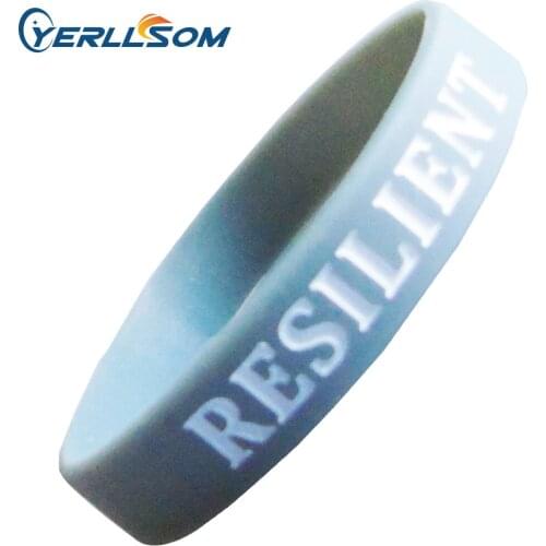 YERLLSOM 50PCS/Lot High Quatlity Custom bracelets silicone with personal writing for events P042101