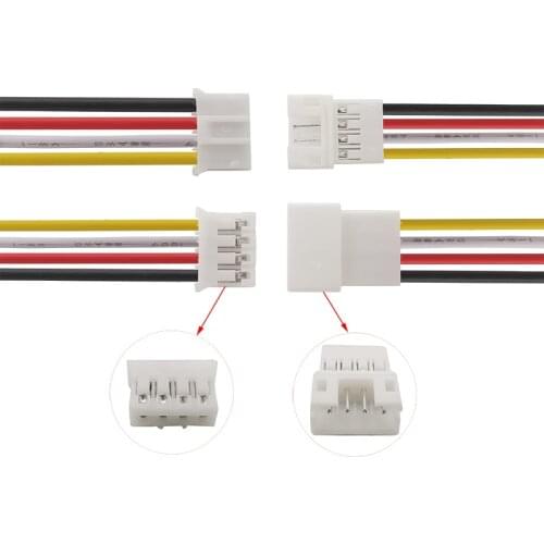 10/5/2/1pair JST PH 2.0 4Pin Connector Micro Plug Jack Male Female Terminals Wire jst ph2.0 20CM 1007-26AWG Cable Aerial Docking
