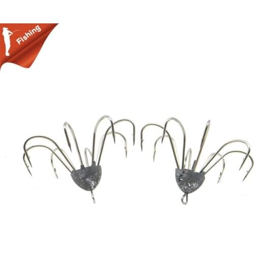 3pcs/lot Fishing Hooks Jig Octagonal Fishing Hooks High Carbon Steel Squid Octopus Anchor Hook Fishing Gear Tool Accessories