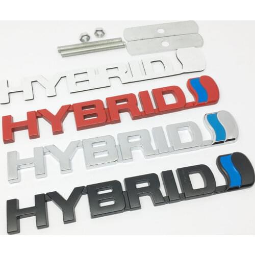 ANTINIYA 3D Car Styling Hybrid logo Metal Car Stickers Emblem Auto Badge Decal For Toyota Prius Camry Crown Auris Rav4s Car