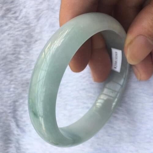 58mm Certified Grade "A" Natural Green Gems Bracelet Bangle AD18369