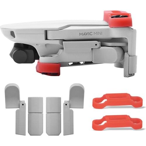 For DJI Mavic Mini Drone Accessories Extended Landing Gear Leg Support Protector Extension & Propeller Bracket