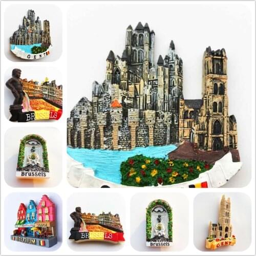 Belgium Australia 3D Fridge Magnets Tourism Souvenir Refrigerator Magnetic Sticker Collection Handicraft Gift