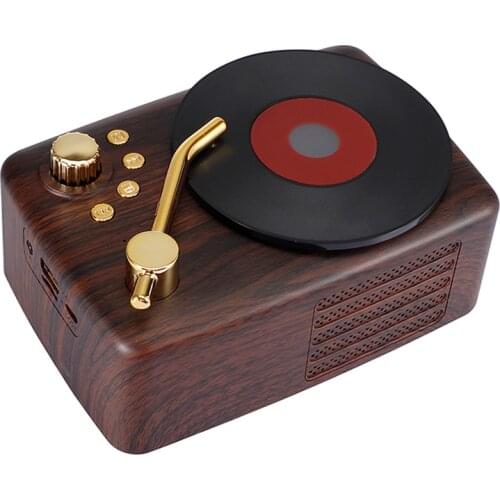 10W Portable Speaker Mini USB TF Card Music Box Bocina Wireless Bass Bluetooth Speaker Vintage Retro Classic Speaker