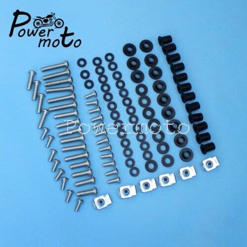 FOR Kawasaki ZX-6R ZZR-600 ZX6R ZZR 600 1998-2008 Complete Fairing Bolt Kit Mounting Fastener Wellnut Bodywork Screw Nuts