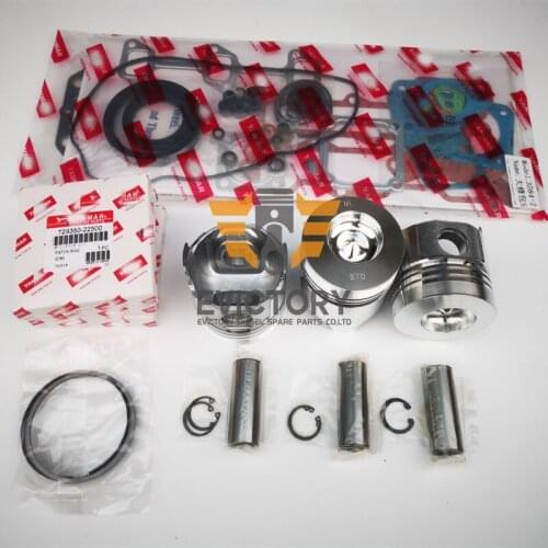For yanmar 3TN66L 3TN66UJ 3TN66 rebuild overhaul piston + ring + head gasket