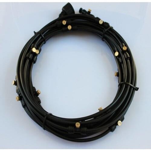 E198 outdoor cooling misting system 9m with 11pcs misting nozzles